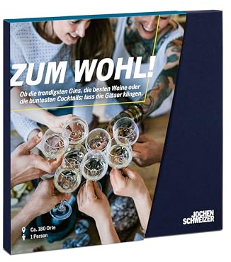 JOCHEN SCHWEIZER Geschenkbox Zum Wohl! | Freie Erlebnisauswahl an 658 Orten, Erlebnis-Gutschein für 1 Person