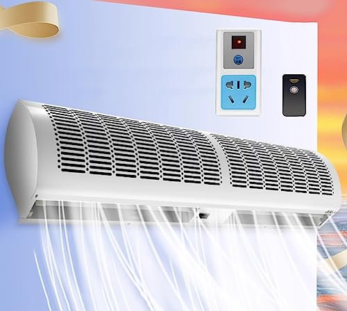 CUPLES Rideau d'air Électrique, Rideau d'air De Porte Commerciale, Faible Bruit, Grand Volume d'air, Empêchant Efficacement Les Moustiques, 0.6M 0.9M 1.0M 1.2M 1.5M (Size : 60cm)