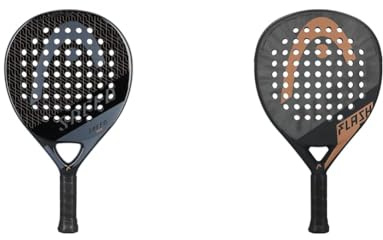 HEAD Evo Speed 2023 Padelschläger, schwarz & Flash 2023 Padelschläger, Coral/grau