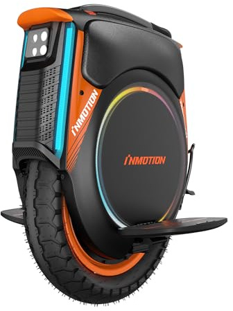 Inmotion Electric Unicycle for Adults 16 Inch Self-Balancing One Wheel EUC, Portable Monowheel for Urban Commuting (V12 Pro)