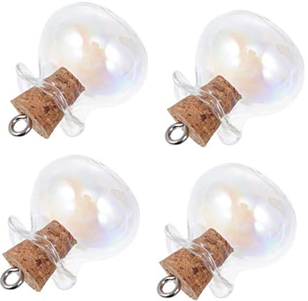 IMIKEYA 3sets Diy Drift Bottles Mini Craft Bottles Cork Small Glass Message Jars for Decorations 5pcs*3