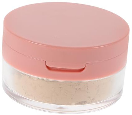 FRCOLOR Fixierpulver Abbinden Des Pulverbehälters Staubpuder Mit Puff Für Frauen Mini-lospulverbehälter Mattes Fixierendes Puder Loses Abbindepulver Flash-pulver Containerlager Kunststoff