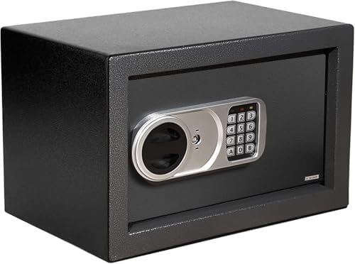 Floordirekt Tresor Safemaxx 43L, cassaforte elettronica per mobili con serratura a combinazione, mini cassaforte da parete, cassaforte per mobili, cassaforte per hotel, 35 x 50 x 31 cm