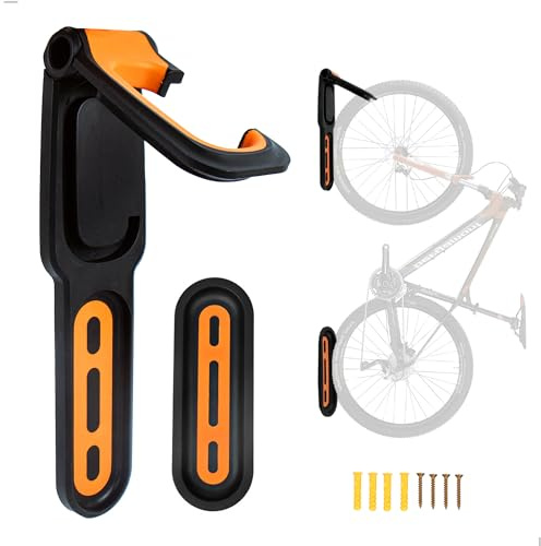 Soporte Bici Pared, Colgador Bicicleta Pared, Soporte Bicicletas Pared para Diferentes TamañOs de Bicicleta, Soporte Pared Bicicleta para Bicicletas de MontañA Y de Carretera