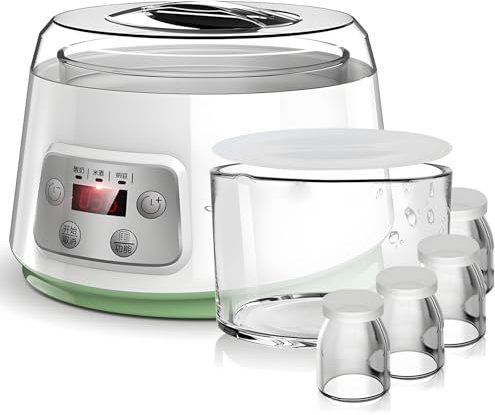 ZAWQFDZ Yogurtera, Fermentadora, Multifunción para Natto, Capacidad de 1.3 L, con Control Inteligente de Temperatura, para Yogur, Vino de Arroz y Natto