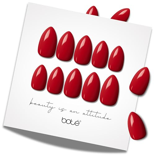 BOTÉ Press on Nails Set, 30 wiederverwendbare Kunstnägel zum Aufkleben, Nägel zum Kleben aus koreanischem Premium Gel, Klebenägel Finger, künstliche Fingernägel