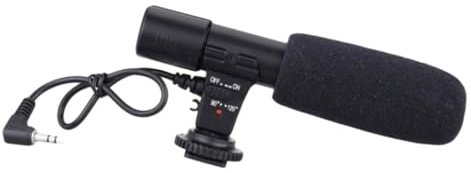 NUOBESTY Kamera Mikrofon Für DSLR Aufnahme Professionelles Video Mikrofon Mit Kabel Metallhalterung Und Breitem Aufnahmebereich Kompatibel Mit DSLR Kamera Camcorder Handy Und Tablet
