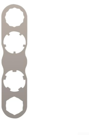 Cykelpedalskiftnyckel för LOOK For KEO-pedaler, utformad för att minimera pedalskador med legeringskonstruktion och ergonomiskt grepp (primär färg)