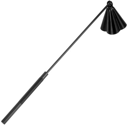 Beaupretty Kerzenzubehörset mit Kerzenlöscher aus Edelstahl Schwarz Nicht Verbiegbar und Wiederverwendbar Elegantes Design für Hochzeiten und Verschiedene Anlässe