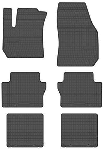 All4You Gummimatten Original Qualität Fußmatten Gummi schwarz 6-teilig