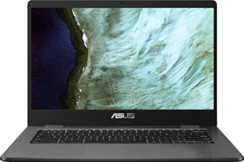 ASUS Chromebook C423 Computer portatile da 14 pollici per studenti d'affari, Intel Celeron N3350 fino a 2,4 GHz, 4 GB DDR4 RAM, 32 GB eMMC, 802.11AC WiFi, webcam, Type-C, online Class Ready, Chrome