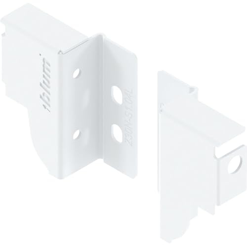 Blum TANDEMBOX Holzrückwandhalter, Höhe N (81,5 mm), links/rechts, seidenweiss 5 Stk