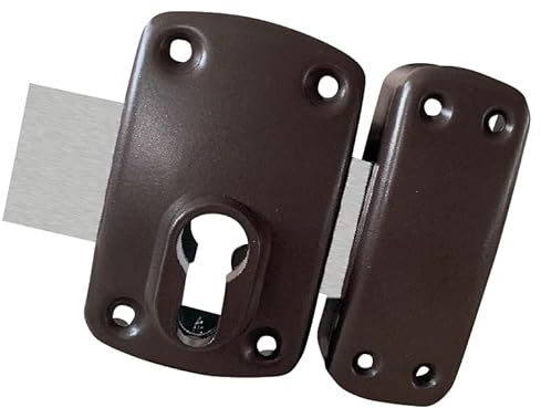 Verrou pour cylindre à profil européen 958E marron sans cylindre - HERACLES - C5-95800EM