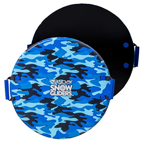 Flybar Snow Sled for Kids - Foam Saucer Disc Sled, Ages 6+, Easy Grip Handles, Durable with Slick Bottom & PE Core Build, Lightweight Sleds for Kids, Snow Toys for Kids Outdoor, Up to 110 lbs, 26