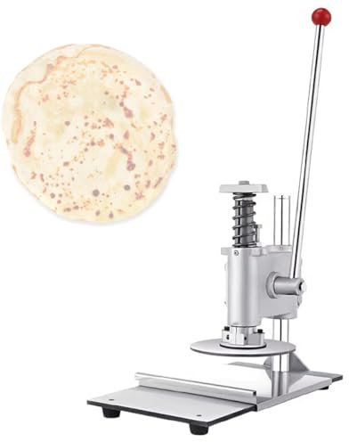 BOBVB Pizza Pastry Press Machine, Commercial Manual Pizza Dough Sheeter, Manual Stainless Steel Manual Dough Sheeter with Extended Handle, Kitchen Tool for Pizza, Pie,Tortillas, Pastry 20cm