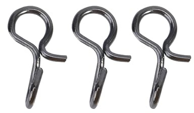 50 Pezzi Moschettoni da Pesca, Moschettoni da Pesca a Mosca in Acciaio Inossidabile Piccoli Moschettoni a Cambio Rapido Moschettoni con Esca Moschettoni da Pesca Per Mosche Gancio E Maschere(S)