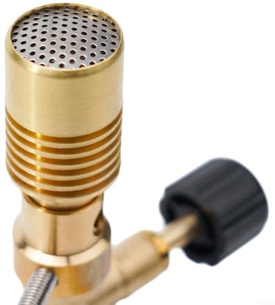 Advokingtap Quemador Bunsen portátil de latón, multifuncional Bunsen quemador de gas ligero para laboratorio, soplete de gas/quemador de gas de laboratorio escolar