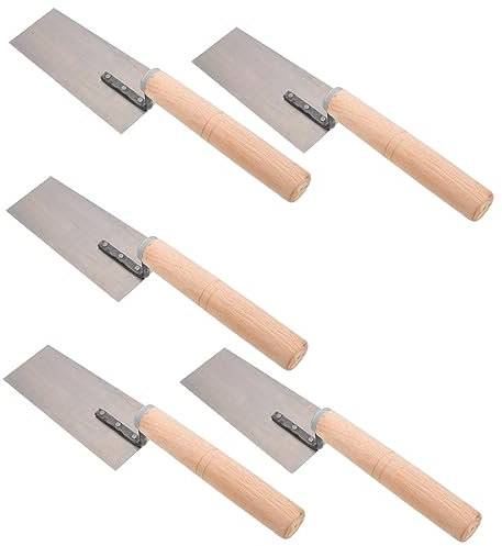 WHAMVOX 5pezzi Spatola Per Muratura Acciaio Inossidabile Utensile Per Intonacatura e Finitura Ergonomico Per e Piastrelle