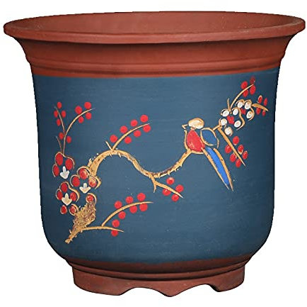 Vaso per fioriere per Interni Domestici Contenitore per Piante da Giardino vasi da Fiori in Argilla Viola vasi da Fiori Alti piantare vasi da Fiori per Alberi vasi da Fiori in Ceramica Uso Interno o
