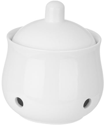 perfk Recipiente para ajos con Tapa, Soporte para ajos, decoración de Cocina, Estilo rústico ventilado, para encimeras, hogar
