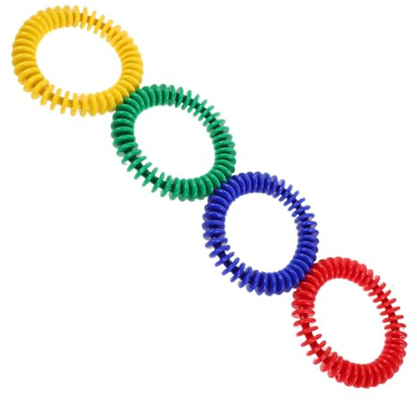 SOPOTUTU 4 Pièces Anneaux de Plongée pour Piscine Jouets Entraînement sous-Marin Colorés Anneaux Coulissants Résistants à Eau pour Entraînement Natation Garçon Fille Accessoires Plongeon