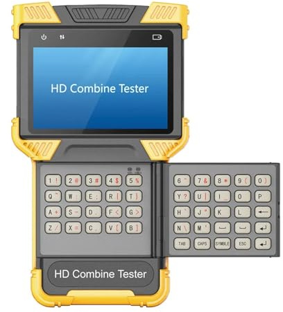 NJJIHUI Tester CCTV, Monitor CCTV TESTER Professionale Gratuito H.264/ .265/ 4K 1080P IP Tester Telecamera Analogica 4.0 Pollici HD Combine DT-T70/T71 per fibra ottica, cablaggio(DT-T71)