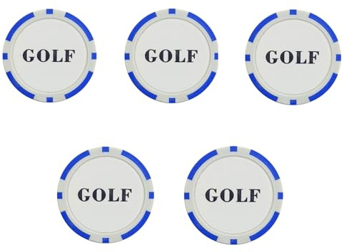 OAEPG Golfs Marker con Cap Hat Clip Training Aiuto Adesivo Epossidico Marcatore Palla Golf Accessori Personalità Golf Ball Marker