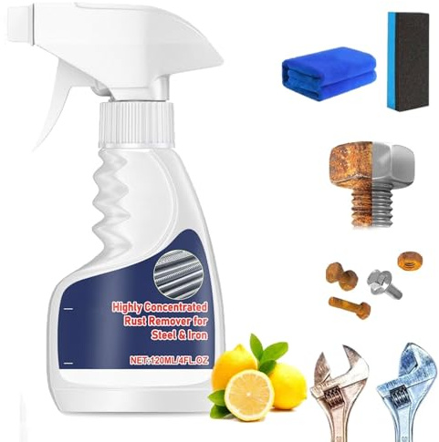 Elradin Melbob Rust Remover, Highly Concentrated Rust Remover For Steel & Iron, 2026 Upgraded Multipurpose Rust Remover Spray For Metal, Powerful Steel Rust Removal (1PCS)