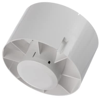 Europlast Ø 125mm Ventilateur Tubulaire à Encastrer - Plastique Blanc
