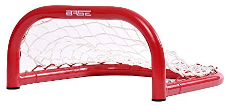 BASE – Streethockey Skill Goal 12“ 33x36x18cm, Outdoor-Tor, Tor für Hockeybälle & Pucks, Streethockey-Training, rot-weiß