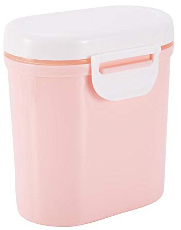 GOTOTOP Travel Baby Milchpulver Aufbewahrungsbox, tragbare Pulverversiegelung Spender-Mikrowelle Gefrierschrank Safe-Sealed Aufbewahrungsbox für Lebensmittel Snacks Obst(L-Rosa)