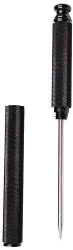 Ice Picks Aluminium Alloy Handle Stainless Steel Knife With Safety Cover Ice Tool Kitchen Tool for Restaurant Bar Home (Black)