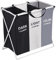 Rainberg Laundry Basket, 135L Laundry Hamper, Collapsible X-Frame, Clothes Organiser, Foldable and Washable Large Washing Basket with 3 Compartment for Bedroom, Bathroom or Utility Room Storage