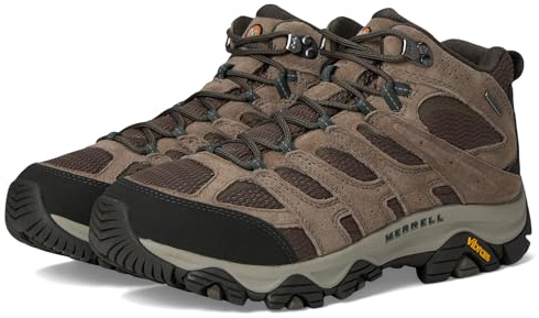 Merrell Men's Moab 3 Mid Waterproof Hiking Boot, Boulder, 10