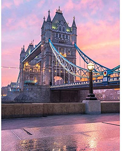 5000 Teile, Impossible Puzzle, Schöne London Brücke Geschicklichkeitsspiel für die ganze Familie, farbenfrohes Legespiel, Erwachsenenpuzzle ab 14 Jahren, als Ostergeschenk-61.61x41.53 Zoll (156.5 x 1