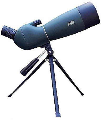 Teleskop 25-75x70 Spektiv, HD 45 Grad abgewinkeltes BAK4-Prisma FMC-Linse Spotting Wasserdicht Spotting mit Smartphone-Adapter und Stativ für Vogelbeobachtung Zielbereich Outdoor-Aktivitäten Telesc