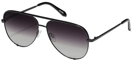 QUAY High Key Polarized Unisex Aviator Sunglasses