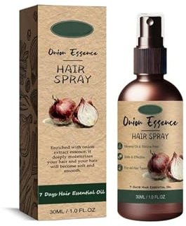 Zwiebelöl Spray für das Haarwachstu Bio, Rotes Zwiebel-Haaröl für das Nachwachsen der Haare, Stärkung der Haarwurzeln und Follikel, Reines organisches ätherisches Zwiebelöl Spray für die, 30 ml (1PC)