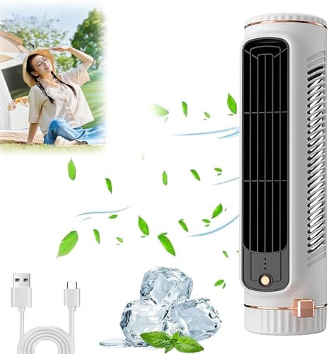 Shirem Outfany Climatiseur Portable 3.0 - Serum Cooling Ace Mini Rafraîchisseur d'Air, Blanc