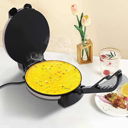 Mexican Style Tortilla Press, 6,5 Zoll Antihaft-Flapjack-Presse, kein Nudelholz erforderlich Traditionelle Hochleistungsmehl- und Maispresse zur Herstellung