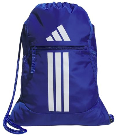adidas Alliance Sackpack – Drawstring Backpack for Sports, Small Gym Bag, Team Royal Blue/3, OSFA
