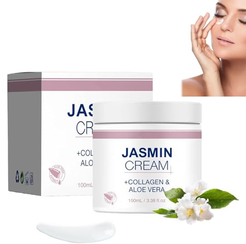 Jasmin Salbe Augen, Jasminsalbe Augenringe Schlupflider Augencreme, Gezielt Gegen Augenringe und Schlupflider, Entfernt Augenringe und Bekämpft Tränensäcke (1)