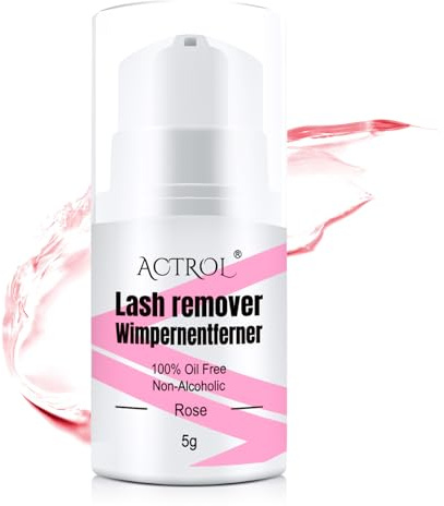 ACTROL Lashes Glue Remover 5g Paste Portable Low Irritation Paste for Sensitive Skin Individual Eyelash Glue Cleaner Rose