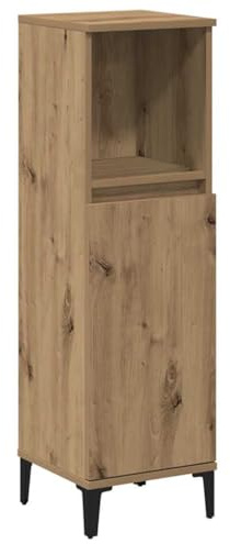vidaXL Badschrank Artisan-Eiche 30x30x100 cm Holzwerkstoff