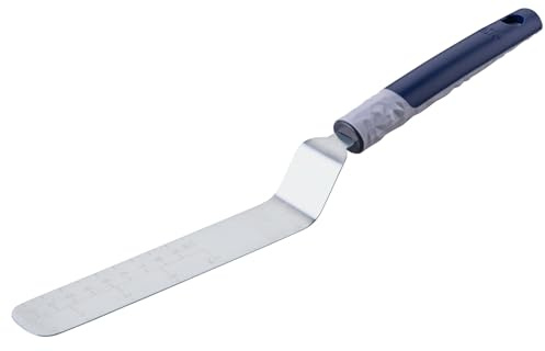 Tasty Angle Palette with Measuring Scale Ocean Blue - High Quality Stainless Steel Blade, Perfect for Dough & Cake Decoration, Dishwasher Safe, Designed in Germany