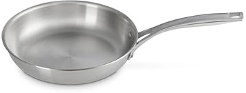 Le Creuset Sartén esencial de acero inoxidable, 9.5 pulgadas