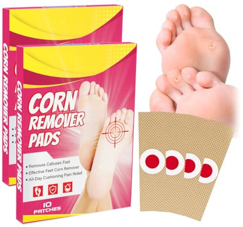 HAMKU 20 pezzi Verruche Rimozione, Wart Remover Anti Verruche, Calli Piedi Rimozione, Cerotti Per Calli Dei Piedi, Cerotti Occhio Di Pernice, Verruche Rimozione Piedi Efficace Sollievo Dal Dolore
