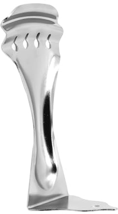 HEATSHAKING Metall Saitenhalter für 4-saitige Resonatorgitarre in Silber mit Benutzerfreundlichem Design und Eleganter Form für Gitarrenzubehör