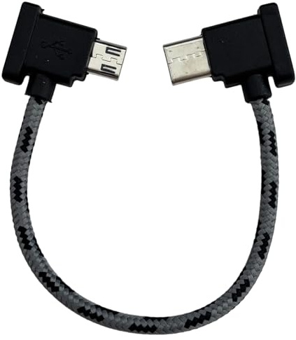 JiangZShangM Câble Adaptateur USB-C vers Micro USB, 15 cm, Câble de Données TypeC vers Micro USB pour Télécommande, Câble OTG USBC pour Transfert Vidéo entre Téléphone et Contrôleur RC