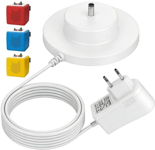 Chargeur pour Toniebox 9V 1,5A Compatible avec Toniebox 1 2 Lecteur Audio Peut avec Câble de 1,8 m Prise EU 100-240V 50/60Hz Remplacer Station Charge pour Tonies Box Sécurisé Pratique
